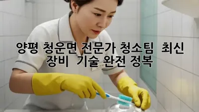 양평 청운면 전문가 청소팀 ✨ 최신 장비 & 기술 완전 정복!